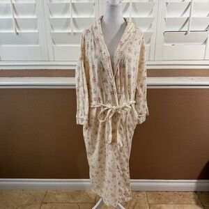 Vintage Victorias Secret Floral Robe Gold Label Cottagecore Soft Girl Oversized